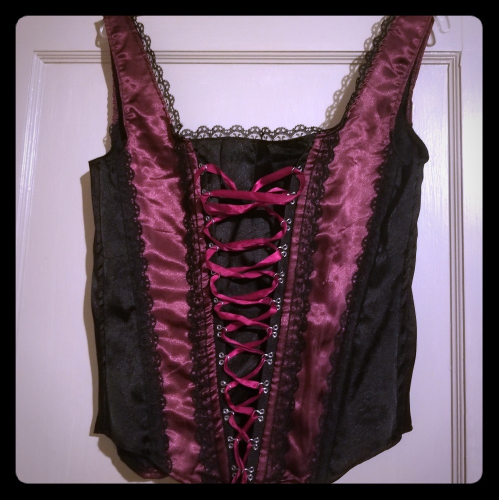 Purple/Burgundy Bustier